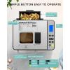 imageEUHOMY Bread Maker Machine 2LB Breadmaker with 13 Programs for 3 Loaf Sizes ampamp 3 Crust Colors Bread Machine Maker with Fruit and Nut Dispenser Nonstick Pan Dough Maker Ideal for Gifts BreadmakerBread Maker 25 Programs