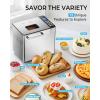 imageEUHOMY Bread Maker Machine 2LB Breadmaker with 13 Programs for 3 Loaf Sizes ampamp 3 Crust Colors Bread Machine Maker with Fruit and Nut Dispenser Nonstick Pan Dough Maker Ideal for Gifts BreadmakerNEW Bread Maker 13 Programs