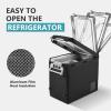 imageEUHOMY CF55 Insulated Protective Cover 59 Quart Car Refrigerator Insulated Transit Bag 12 Volt Portable Refrigerator Cover 59QT Car Fridge Freezer BlackRefrigerator