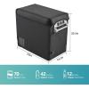 imageEUHOMY CF55 Insulated Protective Cover 59 Quart Car Refrigerator Insulated Transit Bag 12 Volt Portable Refrigerator Cover 59QT Car Fridge Freezer BlackRefrigerator
