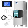 imageEUHOMY Commercial Ice Maker Machine 400Lbs24H SECOP CompressorampampETL Approval Industrial Ice Machine 250Lbs Storage Ice Ready in 815 min Stainless Steel Ice Maker for BarCafeRestaurantBusinessSilver