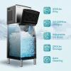 imageEUHOMY Commercial Ice Maker Machine 400Lbs24H SECOP CompressorampampETL Approval Industrial Ice Machine 250Lbs Storage Ice Ready in 815 min Stainless Steel Ice Maker for BarCafeRestaurantBusinessSilver