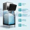 imageEUHOMY Commercial Ice Maker Machine 400Lbs24H SECOP CompressorampampETL Approval Industrial Ice Machine 250Lbs Storage Ice Ready in 815 min Stainless Steel Ice Maker for BarCafeRestaurantBusinessSilver