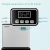 imageEUHOMY Commercial Ice Maker Machine 400Lbs24H SECOP CompressorampampETL Approval Industrial Ice Machine 250Lbs Storage Ice Ready in 815 min Stainless Steel Ice Maker for BarCafeRestaurantBusinessSilver