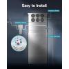 imageEUHOMY Commercial Ice Maker Machine 400Lbs24H SECOP CompressorampampETL Approval Industrial Ice Machine 250Lbs Storage Ice Ready in 815 min Stainless Steel Ice Maker for BarCafeRestaurantBusinessSilver