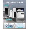 imageEUHOMY Commercial Ice Maker Machine70lbs24H36 Ice Cubes in 812 MinsUnder Counter Ice Maker with Water Filter12lbs Storage CapacityFreestanding Ice Machine for HomeBarCafeRestaurant250lbsday
