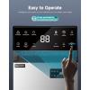 imageEUHOMY Commercial Ice Maker Machine70lbs24H36 Ice Cubes in 812 MinsUnder Counter Ice Maker with Water Filter12lbs Storage CapacityFreestanding Ice Machine for HomeBarCafeRestaurant250lbsday