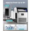 imageEUHOMY Commercial Ice Maker Machine70lbs24H36 Ice Cubes in 812 MinsUnder Counter Ice Maker with Water Filter12lbs Storage CapacityFreestanding Ice Machine for HomeBarCafeRestaurant350lbsday