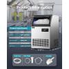 imageEUHOMY Commercial Ice Maker Machine70lbs24H36 Ice Cubes in 812 MinsUnder Counter Ice Maker with Water Filter12lbs Storage CapacityFreestanding Ice Machine for HomeBarCafeRestaurant250lbsday