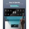imageEUHOMY Commercial Ice Maker105lbs24HStainless Steel Under Counter Ice Machine with Water Filter33lbs Storage Capacity 45 Cubes in 812 Mins Freestanding Ice Machine for HomeBarCafeRestaurant105lbsday