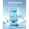 imageEUHOMY Commercial Under Counter Nugget Ice Maker Machine 66LbsDay Bulitin Freestanding Ice Maker with Gravity Drainage SelfCleaning ampamp 24H Timer Ice Machine for Commercial ampamp Home UseSilverSilver