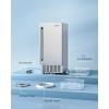 imageEUHOMY Commercial Under Counter Nugget Ice Maker Machine 66LbsDay Bulitin Freestanding Ice Maker with Gravity Drainage SelfCleaning ampamp 24H Timer Ice Machine for Commercial ampamp Home UseSilverSilver