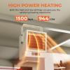 imageEUHOMY Electric Garage Heater 240V 5000 Watt Ceiling Heater with Remote Control 9Hour Timer Overheat Protection ETL Compliant Wall and Ceiling Installation for Garage Workshop and Warehouse10 000Watt