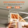 imageEUHOMY Electric Garage Heater 240V 5000 Watt Ceiling Heater with Remote Control 9Hour Timer Overheat Protection ETL Compliant Wall and Ceiling Installation for Garage Workshop and Warehouse5 000Watt