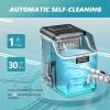 imageEUHOMY Ice Cube Maker Machine Countertop 2 Ways to Add Water 45LbsDay 24 Pcs Ready in 13 Mins SelfCleaning Portable Compact with Ice Scoop ampamp Basket Perfect for HomeKitchenOfficeBarIce Cube Maker
