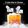 imageEUHOMY Ice Maker Countertop 9 Cubes Ready in 6 Mins 26lbs24H SelfCleaning Portable Ice Maker Machine with Carry Handle Basket and Scoop 2 Sizes of Bullet Ice for Home Kitchen Office