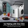 imageEUHOMY Ice Maker Countertop 9 Cubes Ready in 6 Mins 26lbs24H SelfCleaning Portable Ice Maker Machine with Carry Handle Basket and Scoop 2 Sizes of Bullet Ice for Home Kitchen Office