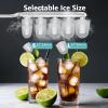 imageEUHOMY Ice Maker Countertop Machine  26 lbs in 24 Hours 9 Cubes Ready in 8 Mins Electric Icemaker and Compact Portable Ice Maker with Ice Scoop and Basket Perfect for HomeKitchenOfficeSliverStainless Steel Silver