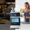 imageEUHOMY LunaArc Crescent Ice Maker Countertop 1600PcsDay Ready in 12Mins Auto Deep Cleaning Timer Portable Ice Maker Machine with Clear Ice Cubes for WhiskeyCoffeeSoft DrinksBlack