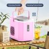 imageEUHOMY LunaArc Crescent Ice Maker Countertop 1600PcsDay Ready in 12Mins Auto Deep Cleaning Timer Portable Ice Maker Machine with Clear Ice Cubes for WhiskeyCoffeeSoft DrinksPink