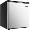 imageEUHOMY Mini Freezer Countertop11 Cubic Feet Single DoorCompact Upright Freezer with Reversible Stainless Steel Door Removable Shelves Small freezer for HomeDormsApartmentOfficeSilverSilver
