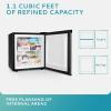 imageEUHOMY Mini Freezer Countertop11 Cubic Feet Single DoorCompact Upright Freezer with Reversible Stainless Steel Door Removable Shelves Small freezer for HomeDormsApartmentOfficeSilverSilver