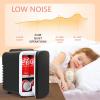imageEUHOMY Mini Fridge 4 Liter6 Cans ACDC Small Refrigerator for Skincare Portable Cooler and Warmer for Skin Care Cosmetics Beverage 4L Makeup Mini Fridge for Bedroom Car Office Dorm PinkBlack