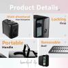 imageEUHOMY Mini Fridge 4 Liter6 Cans Small Refrigerator Portable Cooler and Warmer for Skin Care Cosmetics Beverage 4L Makeup Mini Fridge for Bedroom Car Office PinkBlack