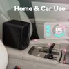 imageEUHOMY Mini Fridge 4 Liter6 Cans Small Refrigerator Portable Cooler and Warmer for Skin Care Cosmetics Beverage 4L Makeup Mini Fridge for Bedroom Car Office PinkBlack