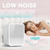 imageEUHOMY Mini Fridge 5L ACDC Small Refrigerator with Dimmable LED Mirror Portable Cooler and Warmer for Skin Care Cosmetics Beverage 5L Makeup Mini Skincare Fridge for Bedroom Car Office WhiteWhite