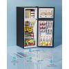imageEUHOMY Mini Fridge with Freezer 32 CuFt Mini Refrigerator Dorm Fridge with 2 Door For BedroomApartmentOfficeFood Storage Cooling Drink BlackBlack