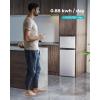imageEUHOMY Mini Fridge with Freezer 32 CuFt Mini Refrigerator Dorm Fridge with 2 Door For BedroomApartmentOfficeFood Storage Cooling Drink BlackSilver