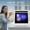 imageEUHOMY Mini Portable Dishwasher Countertop Compact Dishwashers Tabletop Small Dishwasher with 5L Builtin Water Tank with 6 Modes and Baby Care for Apartmentsampamp RVs No Hookup Needed6 Programs Dishwasher