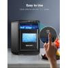 imageEUHOMY Nugget Ice Maker Countertop 44Lbs24H Pebble Ice Maker Machine SelfCleaning Pellet Ice Machine with Ice ScoopampampBasket Sonic Countertop Ice Machine for HomeKitchenOfficeBlackSilver