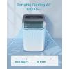 imageEUHOMY Portable Air Conditioners 12000 Btu 3 in 1 Portable Cooling AC with Dehumidifier Fan Modes Standup AC Unit with 46dB Low Noise ampamp 24H Timer Sleep Mode for Bedroom Rooms up to 550 SqFt