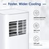 imageEUHOMY Portable Air Conditioners 8000 Btu 3 in 1 Portable Cooling AC with Dehumidifier Fan Sleep Modes AC Unit with Remote Control ampamp 24H Timer for Bedroom Rooms Apartments up to 350 SqFt8 000 BTUs  Old