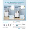 imageEUHOMY Portable Air Conditioners 8000 Btu 3 in 1 Portable Cooling AC with Dehumidifier Fan Sleep Modes AC Unit with Remote Control ampamp 24H Timer for Bedroom Rooms Apartments up to 350 SqFt10 000 BTU