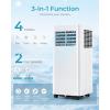 imageEUHOMY Portable Air Conditioners 8000 Btu 3 in 1 Portable Cooling AC with Dehumidifier Fan Sleep Modes AC Unit with Remote Control ampamp 24H Timer for Bedroom Rooms Apartments up to 350 SqFt8 000 BTU