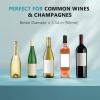 imageEUHOMY Wine Chiller Electric Portable Wine Bottle Chiller for 750ml Wine ampamp Champagne Single Bottle Wine Cooler on Patio Keep Cold Up to 1 Day  Extra Surprise for Wine LoversGray