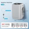 imageEuhomy 103cuft Portable Washer 88LBS Capacity Small Portable Washing Machine with 10 Programs 5 Water Levels Drain Pump and LED DisplayCompact Washer for Apartments RVs Homes Light Gray159 cuft