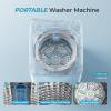 imageEuhomy 103cuft Portable Washer 88LBS Capacity Small Portable Washing Machine with 10 Programs 5 Water Levels Drain Pump and LED DisplayCompact Washer for Apartments RVs Homes Light Gray159 cuft