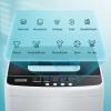 imageEuhomy 103cuft Portable Washer 88LBS Capacity Small Portable Washing Machine with 10 Programs 5 Water Levels Drain Pump and LED DisplayCompact Washer for Apartments RVs Homes Light Gray09 cuft