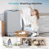 imageEuhomy 103cuft Portable Washer 88LBS Capacity Small Portable Washing Machine with 10 Programs 5 Water Levels Drain Pump and LED DisplayCompact Washer for Apartments RVs Homes Light Gray159 cuft