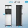 imageEuhomy Bottom Loading Water Cooler for 5 Gallons 3 Temperature SettingsColdHotWarm Child Safety Lock Water Dispenser for Apartments Schools Companies BlackSliver