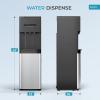 imageEuhomy Bottom Loading Water Dispenser for 5 Gallons 3 Temperatures ColdHotWarm with Child Lock Display Light Water Dispenser for Apartments Schools Companies Black