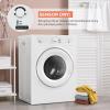 imageEuhomy Compact Dryer 18 cu ft Portable Clothes Dryers with Exhaust Duct with Stainless Steel Liner Four Function Small Dryer Machine Suitable for Apartments Dorm RVs White35 cu ft