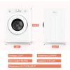 imageEuhomy Compact Dryer 18 cu ft Portable Clothes Dryers with Exhaust Duct with Stainless Steel Liner Four Function Small Dryer Machine Suitable for Apartments Dorm RVs White35 cu ft