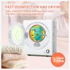 imageEuhomy Compact Laundry Dryer 35 cu ft Front Load Stainless Steel Clothes Dryers With Exhaust Pipe 1500W LCD Control Panel FourFunction Portable Dryer For Apartments Home Dorm White15 CuFt