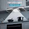 imageEuhomy Ductless Under Cabinet Range Hood 30 inch with 2 Speed Exhaust Fan Kitchen Wall Mount Range Hood 300 CFM with 2W LED Light Vent Hood with Washable Filter Stainless SteelUnder Cabinet  2 Speed