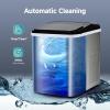 imageEuhomy Portable Countertop Ice Maker  9 Cubes in 6 Mins 26lbsDay SelfCleaning with Ice Scoop ampamp Basket Compact for HomeKitchenOfficeRV BlackSilver